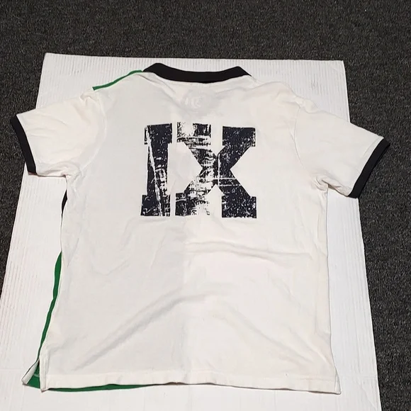 Men's Nautica Jeans Co Blue/White/ Green Color Block Polo Shirt Size L - Picture 3 of 4